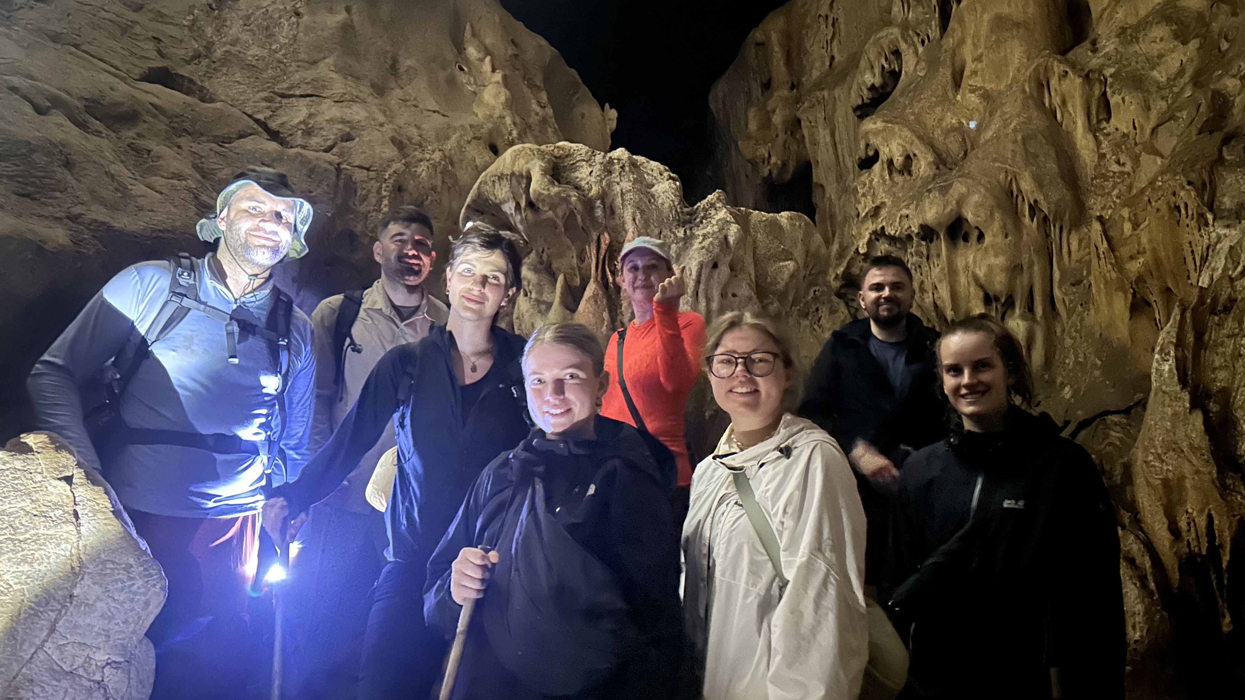 Travelers learning about primate conservation at the EPRC